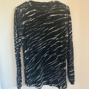 Proenza Schouler tiger stripe long sleeve shirt.